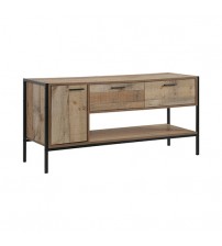 Mascot 2 Drawers Storage Particle Board Constructed TV Cabinet in Oak Colour